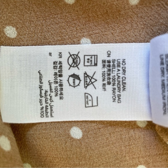 & Other Stories Polka Dot Wrap Handkerchief Midi Dress Size 0 - Picture 10 of 11